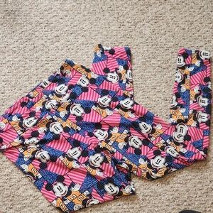 Lularoe Disney Mickey Mouse Patterned Leggings